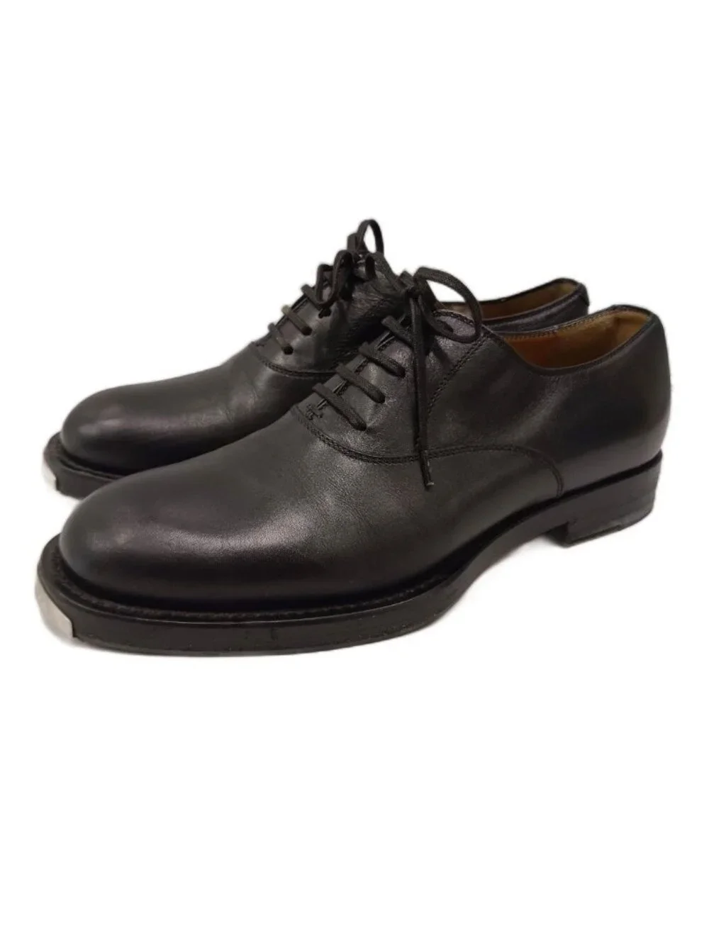 Gucci Business Shoes Lace-up Leather Black 6
